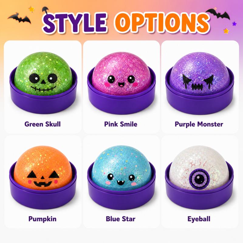 Halloween Glitter Squishy Ball