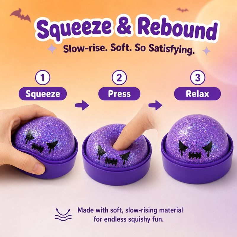 Halloween Glitter Squishy Ball